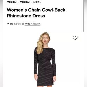 Michael Kors Black Rhinestone Dress